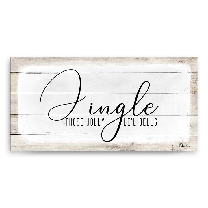 'Jingle' Holiday Canvas Wall Art