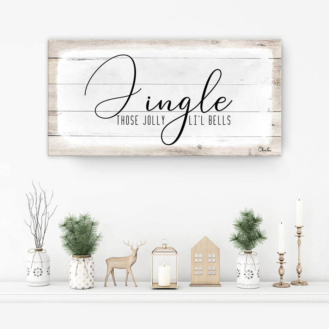 'Jingle' Holiday Canvas Wall Art