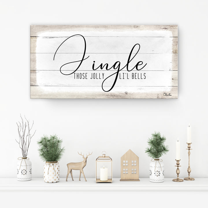'Jingle' Holiday Canvas Wall Art
