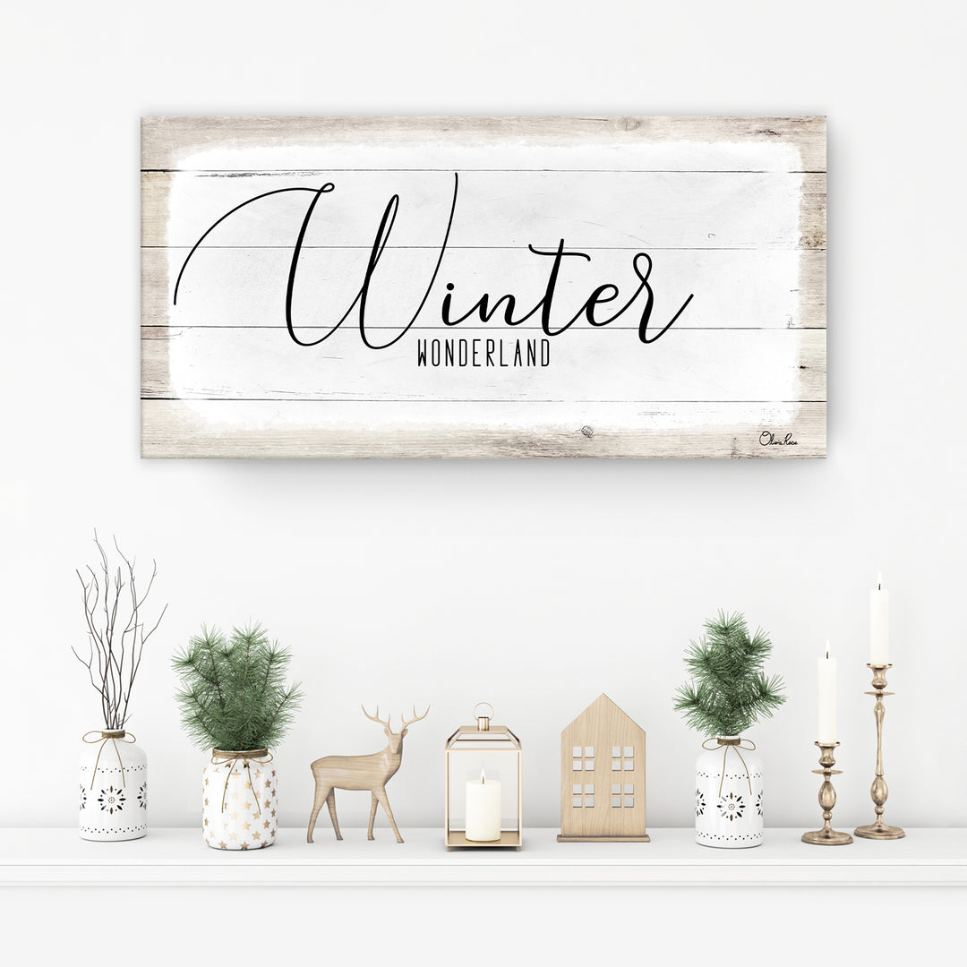 'Winter Wonderland' Holiday Canvas Wall Art