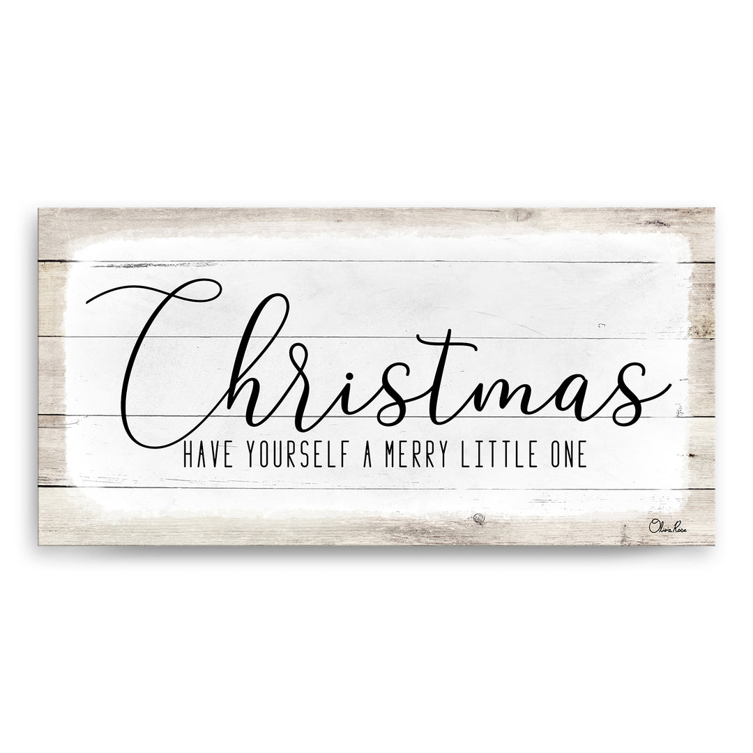 'Merry Christmas II' Holiday Canvas Wall Art