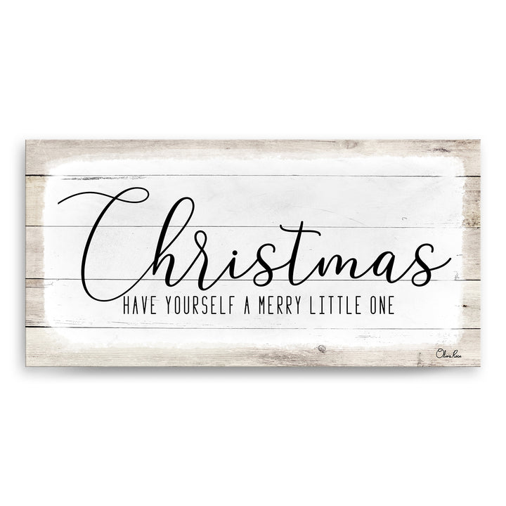 'Merry Christmas II' Holiday Canvas Wall Art