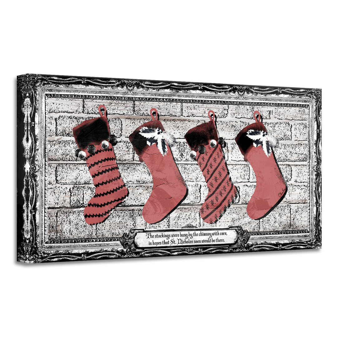 'Stockings' Holiday Canvas Wall Art