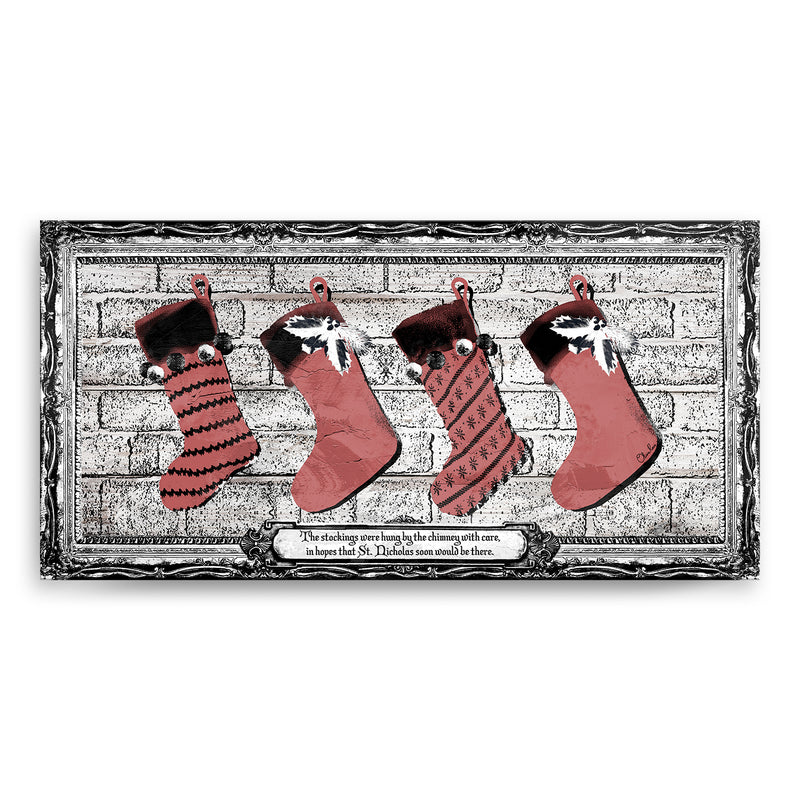 'Stockings' Holiday Canvas Wall Art