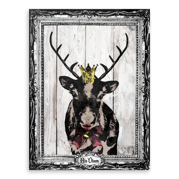 His Vixen' Holiday Wall Art