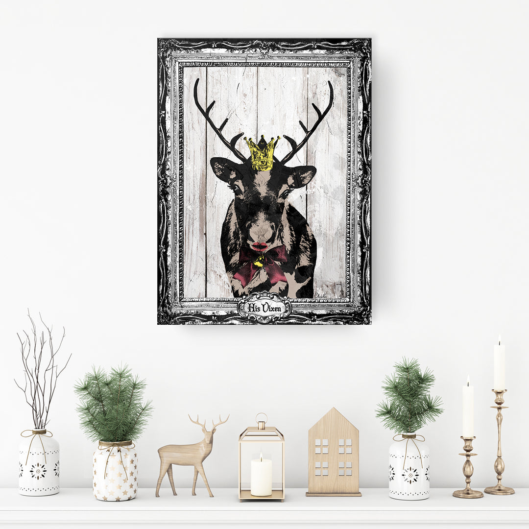 His Vixen' Holiday Wall Art