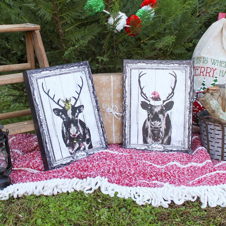 His Vixen' Holiday Wall Art