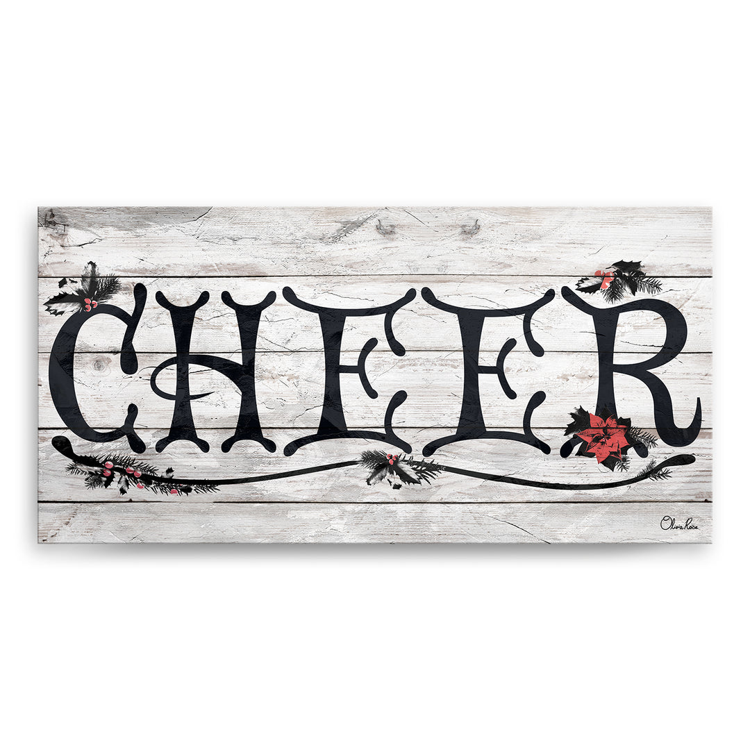 'Cheer' Holiday Canvas Wall Art