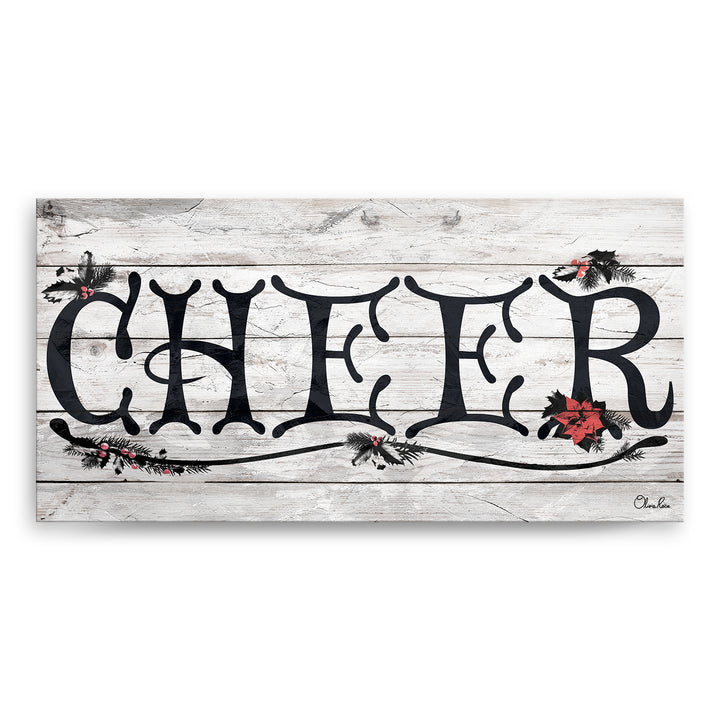 'Cheer' Holiday Canvas Wall Art