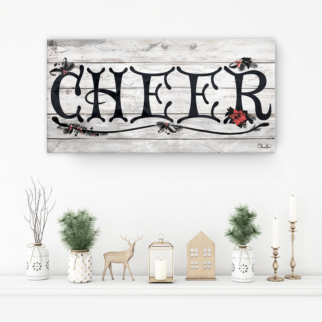 'Cheer' Holiday Canvas Wall Art