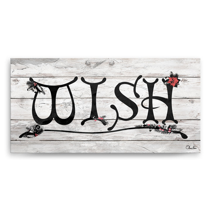 'Wish' Holiday Canvas Wall Art
