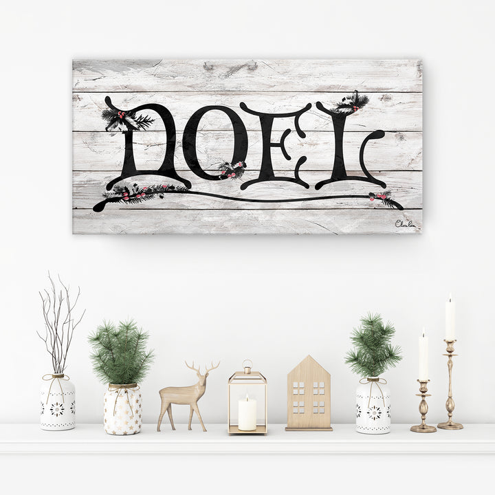 'Noel' Holiday Canvas Wall Art