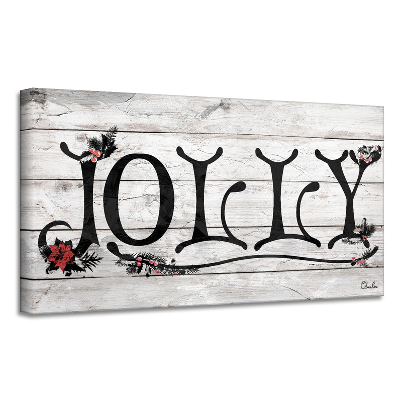 'Jolly' Holiday Canvas Wall Art