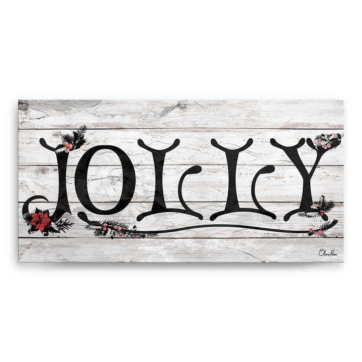'Jolly' Holiday Canvas Wall Art