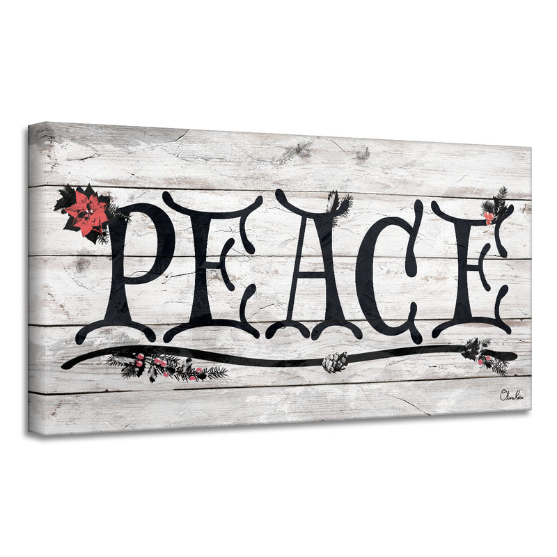 'Peace' Holiday Canvas Wall Art
