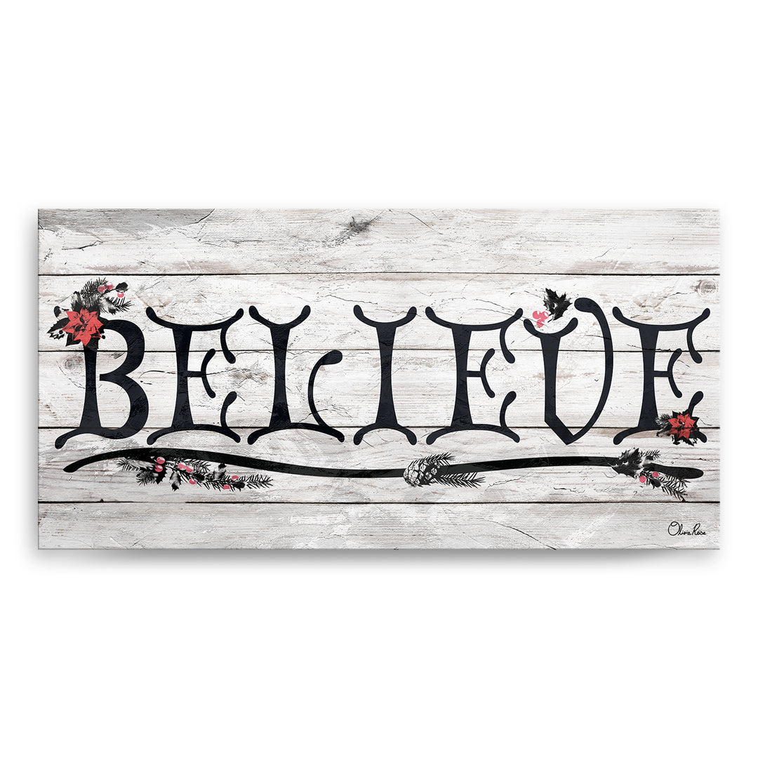 'Believe III' Holiday Canvas Wall Art