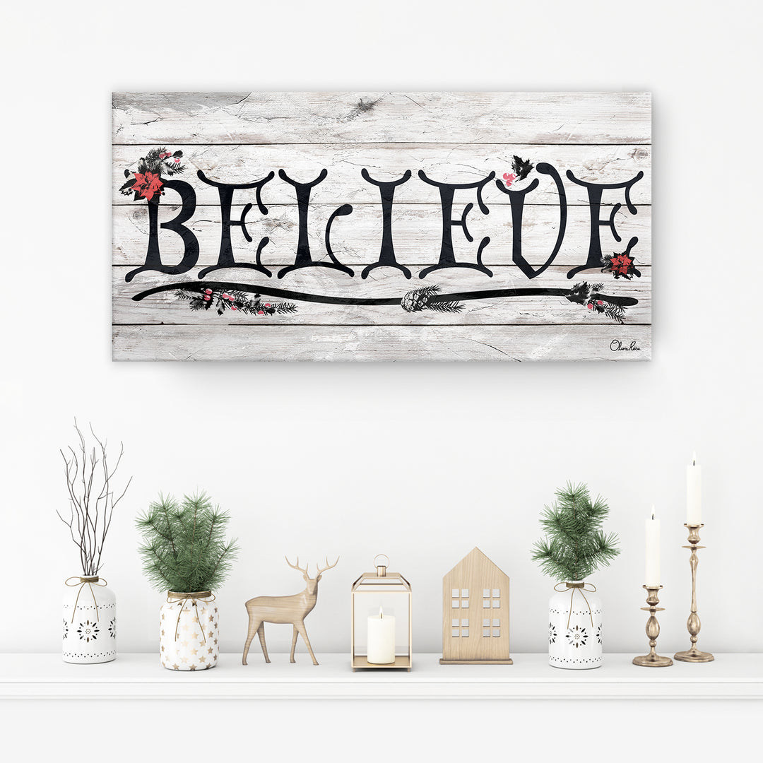 'Believe III' Holiday Canvas Wall Art