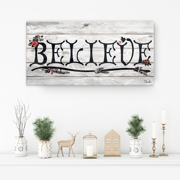 'Believe III' Holiday Canvas Wall Art