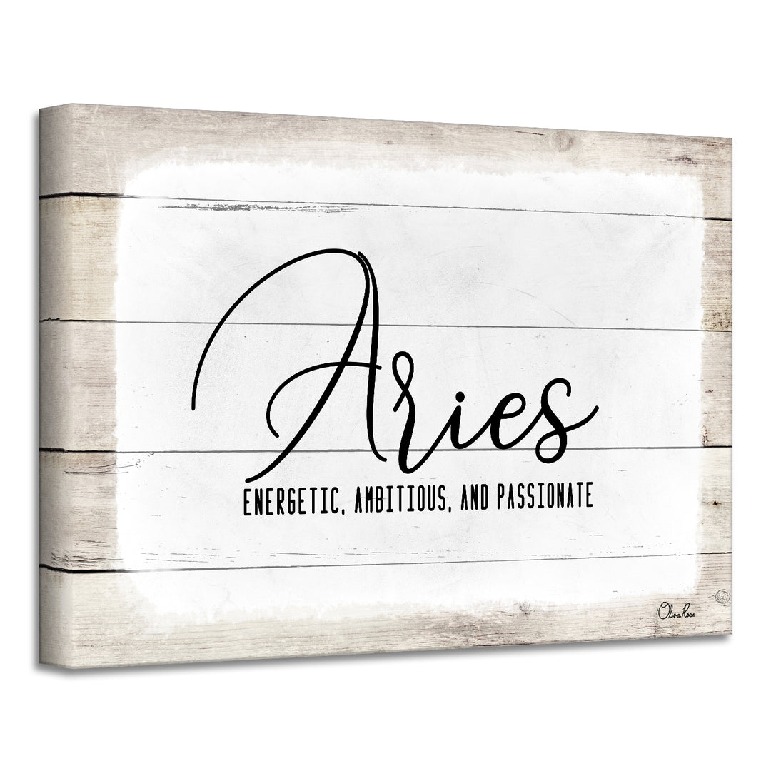 'Zodiac' Wrapped Canvas Textual Wall Art