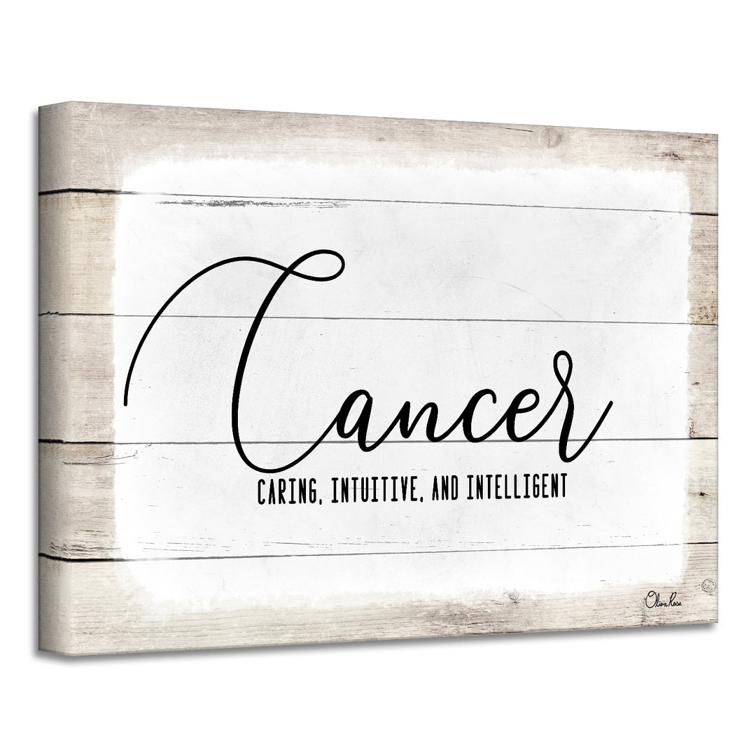 'Zodiac' Wrapped Canvas Textual Wall Art