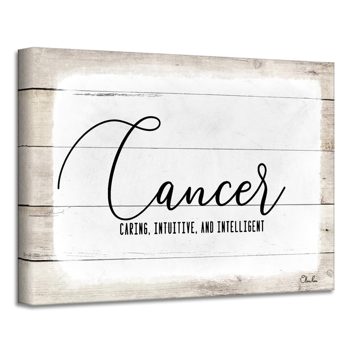 'Zodiac' Wrapped Canvas Textual Wall Art