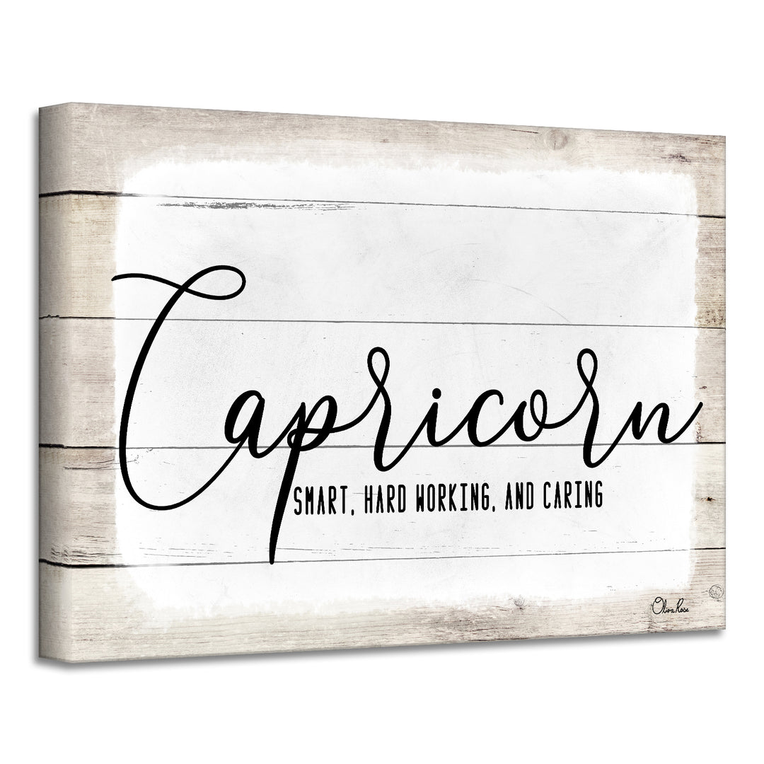 'Zodiac' Wrapped Canvas Textual Wall Art