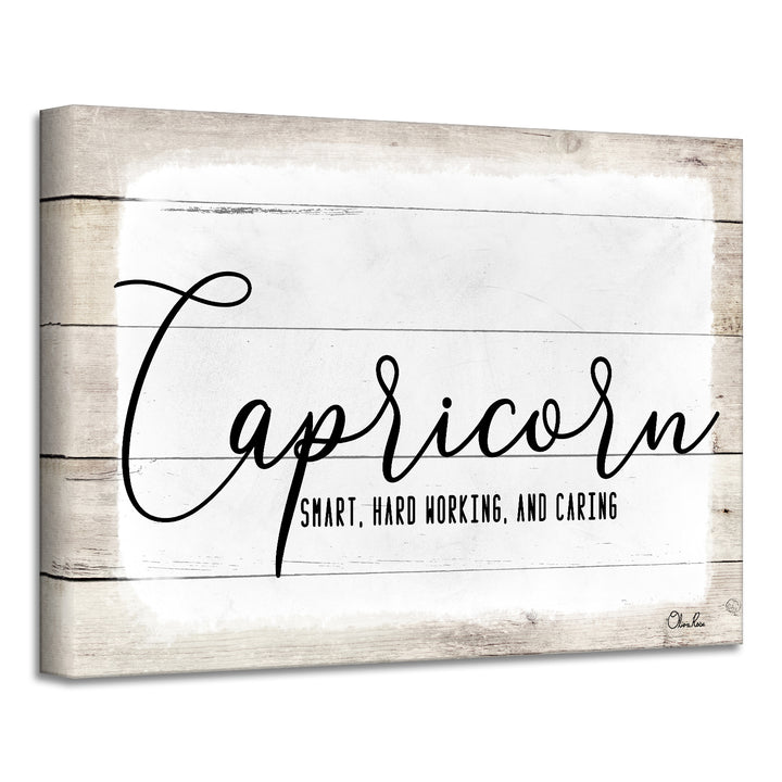 'Zodiac' Wrapped Canvas Textual Wall Art