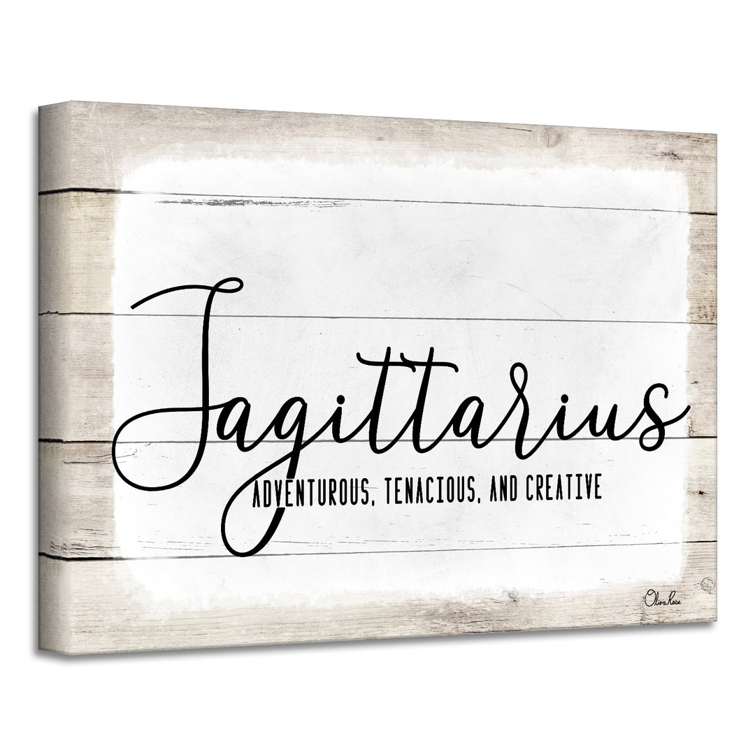 'Zodiac' Wrapped Canvas Textual Wall Art