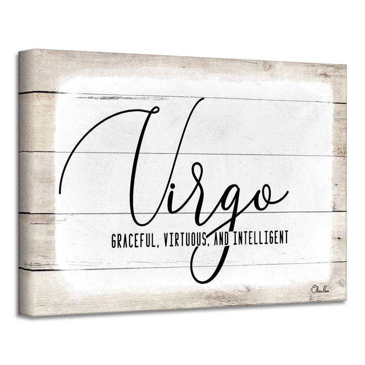'Zodiac' Wrapped Canvas Textual Wall Art
