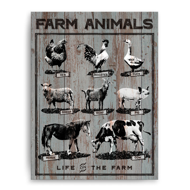 Farm Animals' Wall Art