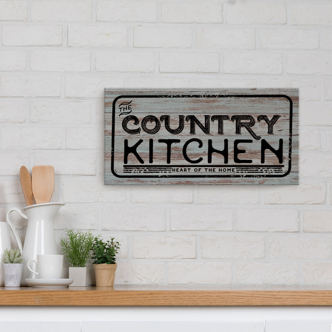 'Country Kitchen' Wrapped Canvas Wall Art