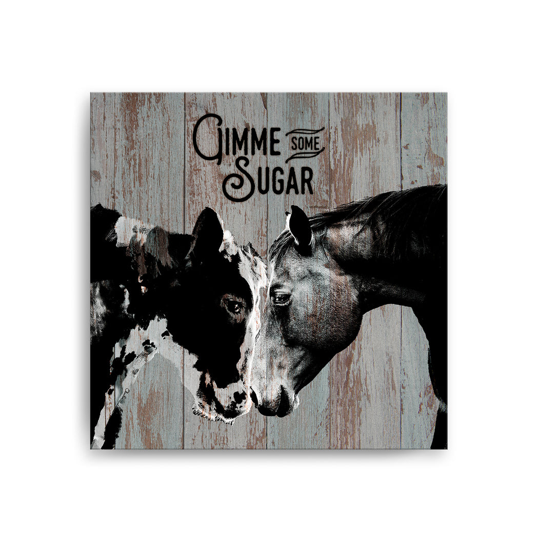 Sweet Cow & Horse'  Wall Art