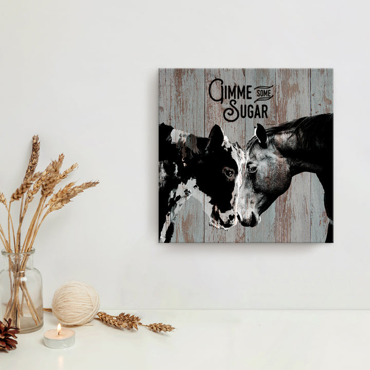 Sweet Cow & Horse'  Wall Art
