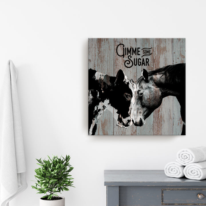 Sweet Cow & Horse'  Wall Art