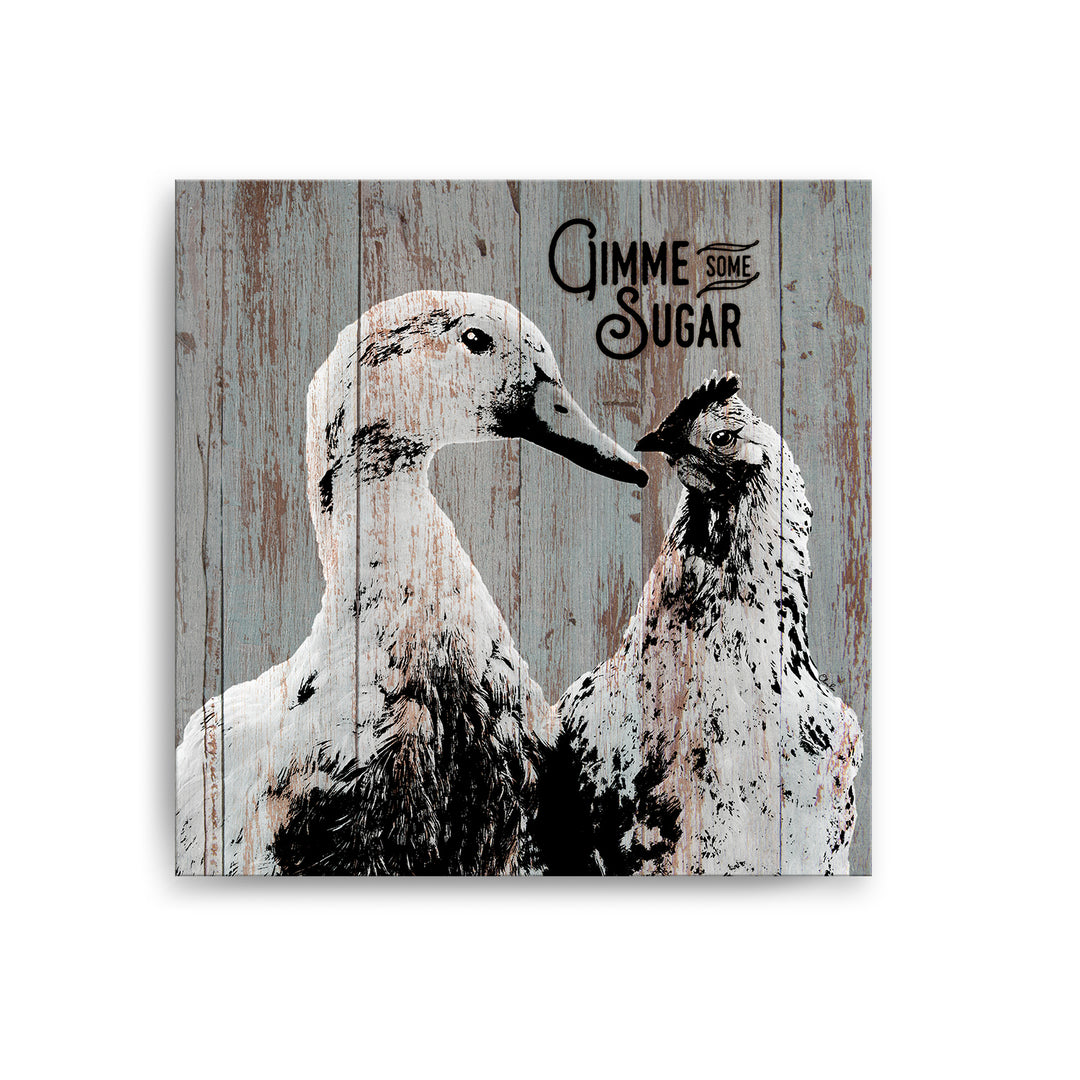 Sweet Duck & Hen'  Wall Art