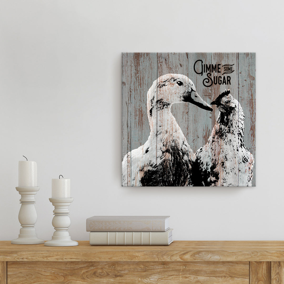 Sweet Duck & Hen'  Wall Art