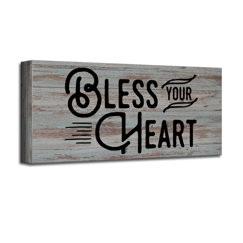 'Bless Your Heart' Wrapped Canvas Wall Art