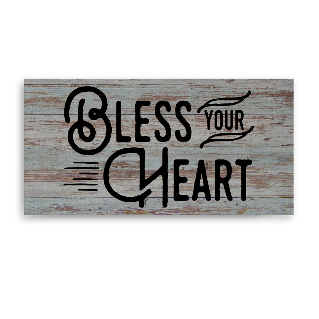'Bless Your Heart' Wrapped Canvas Wall Art