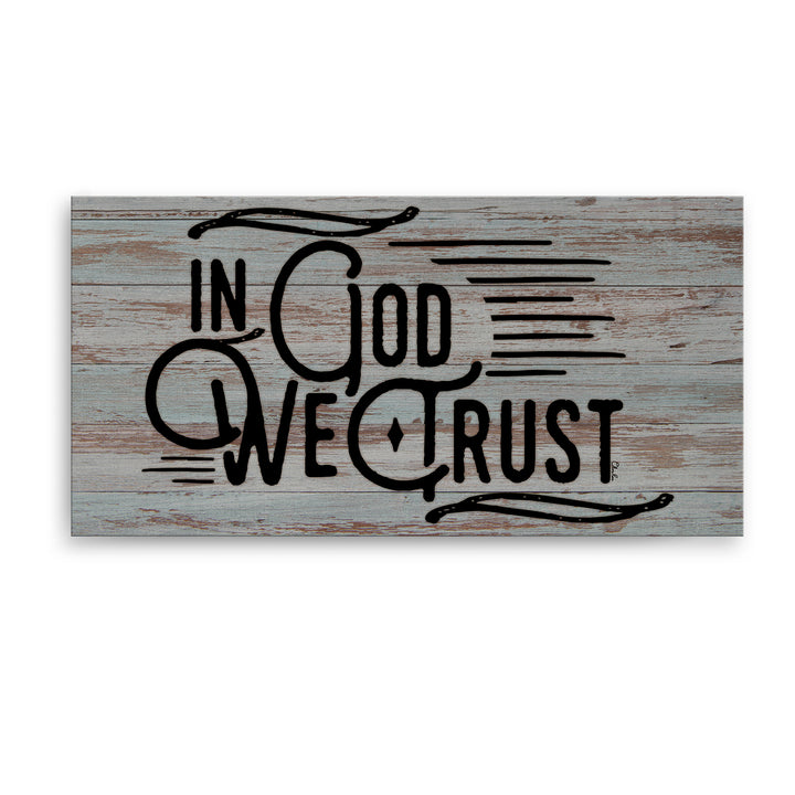 'In God We Trust' Wrapped Canvas Wall Art