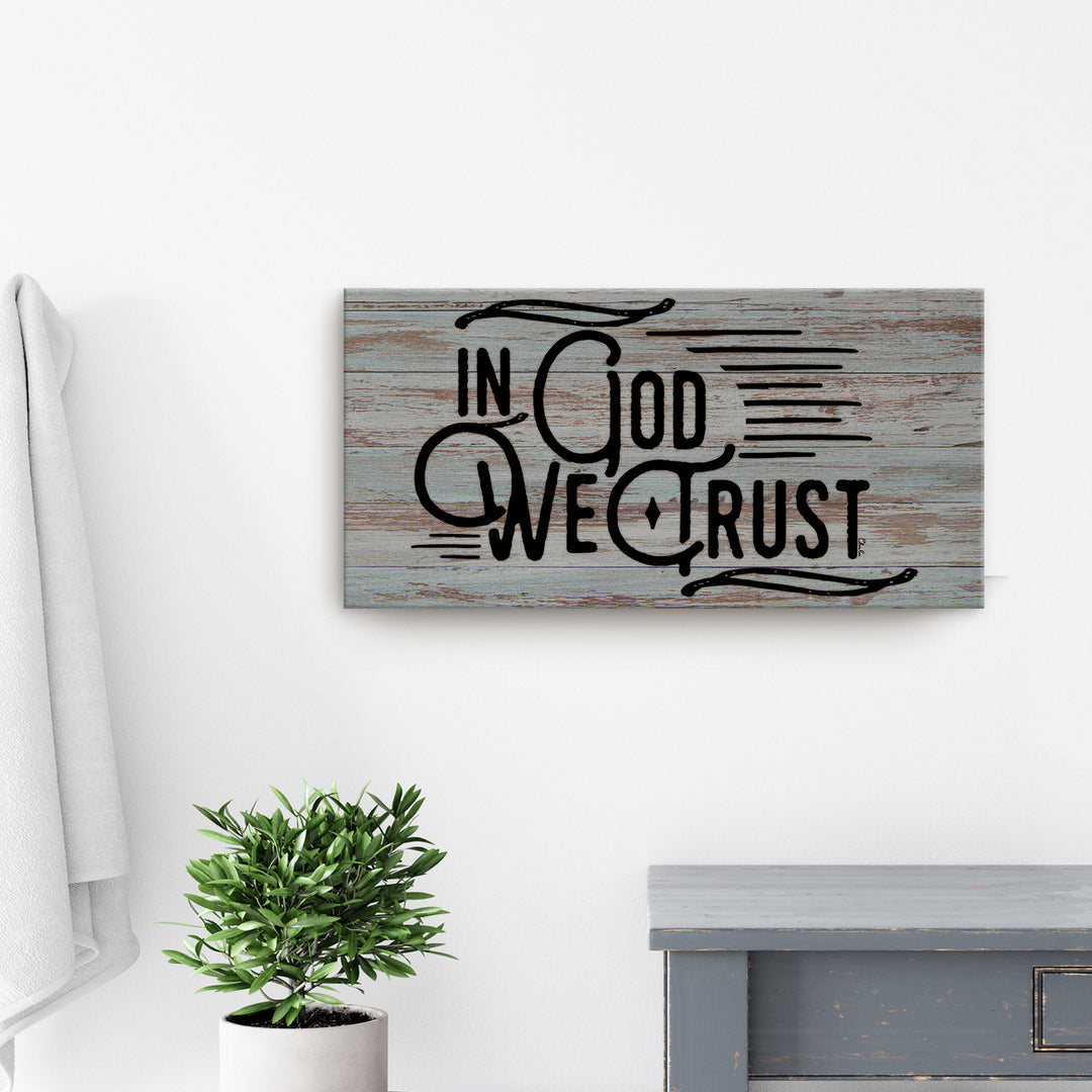 'In God We Trust' Wrapped Canvas Wall Art