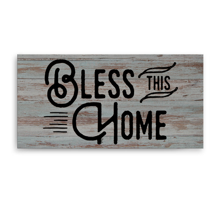 'Bless This Home' Wrapped Canvas Wall Art