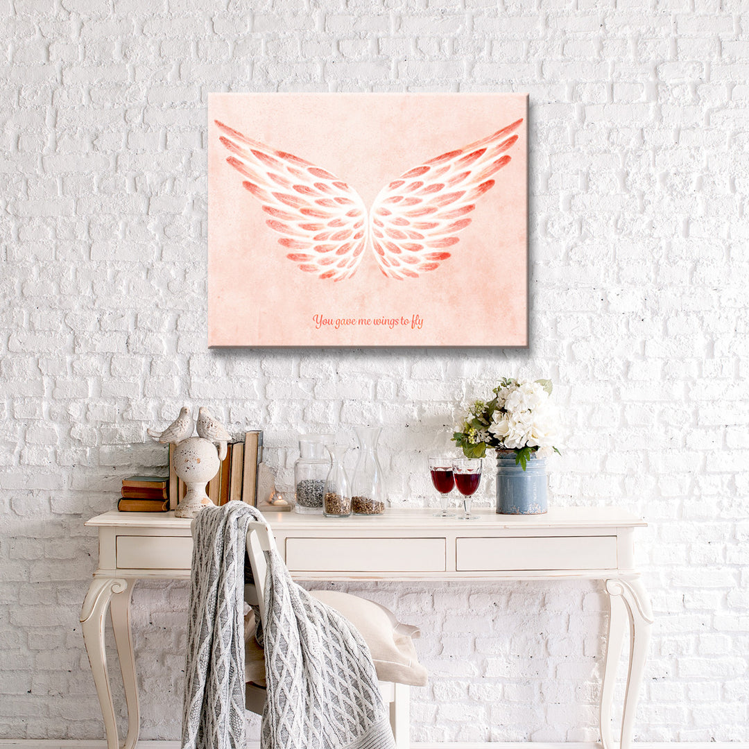You gave me Wings to Fly II' Wrapped Canvas Wall Art