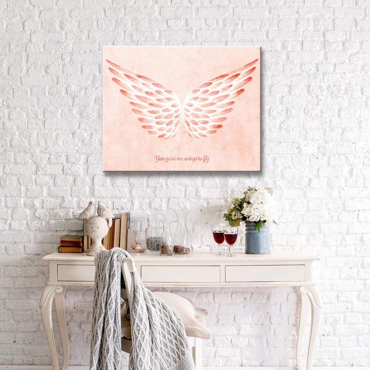 You gave me Wings to Fly II' Wrapped Canvas Wall Art