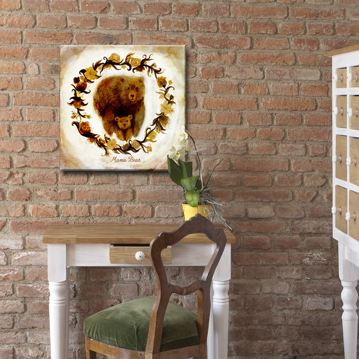 Mama Bear' Wrapped Canvas Wall Art