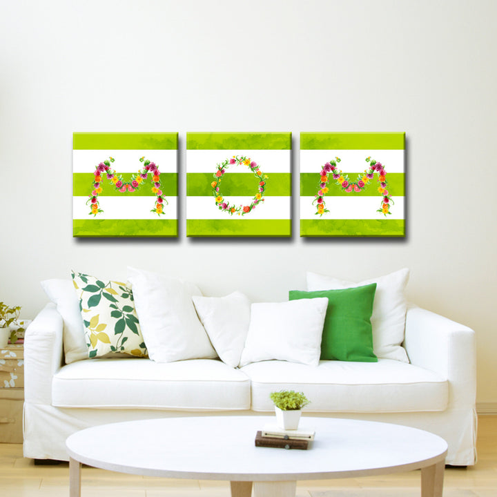 MOM' Wrapped Canvas Wall Art