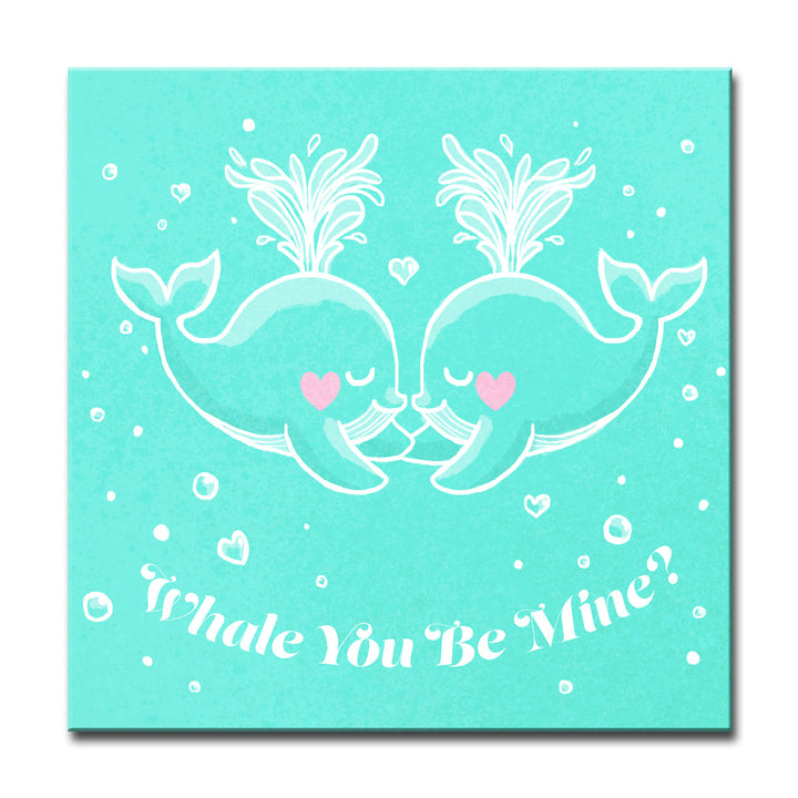 Whale you Be Mine?' Wrapped Canvas Wall Art