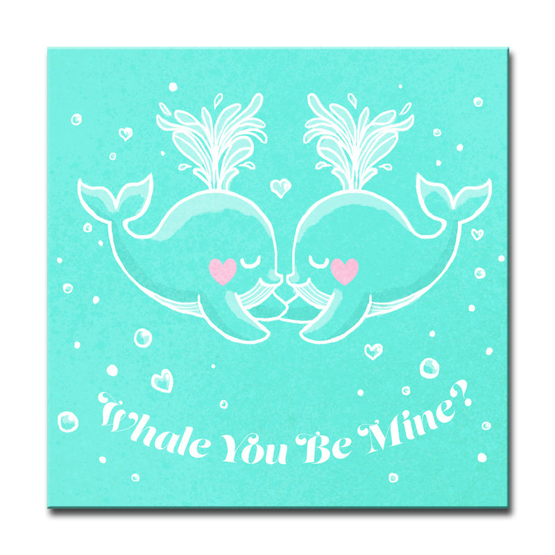 Whale you Be Mine?' Wrapped Canvas Wall Art