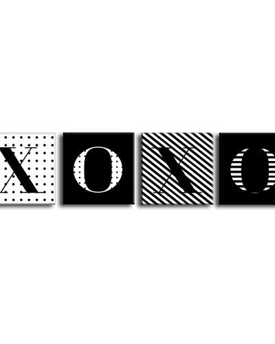 XOXO' Wrapped Canvas Wall Art