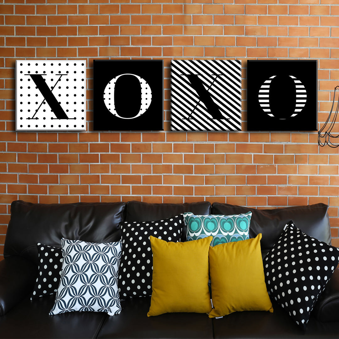 XOXO' Wrapped Canvas Wall Art