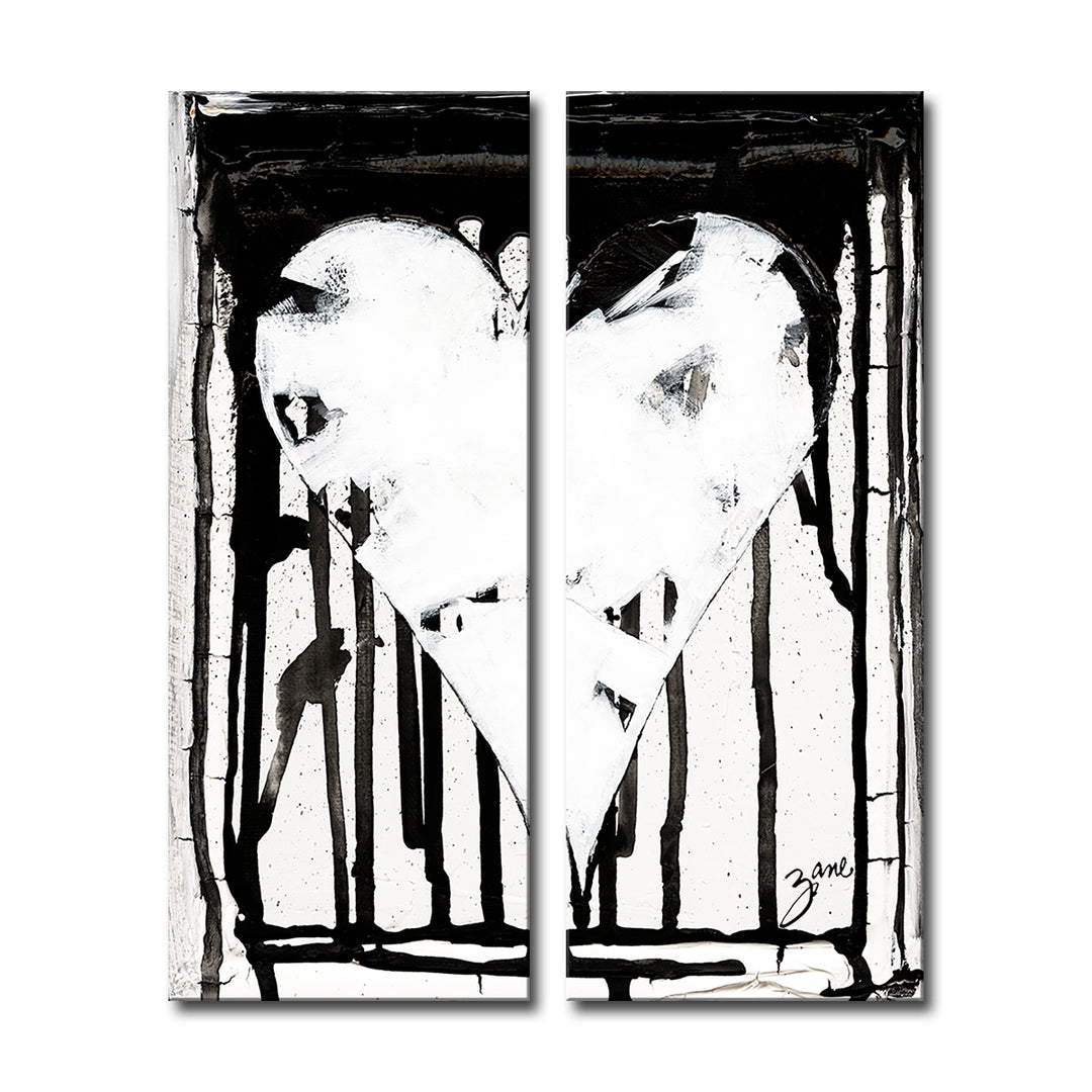 Heartwork '2223' Abstract Heart Wall Art